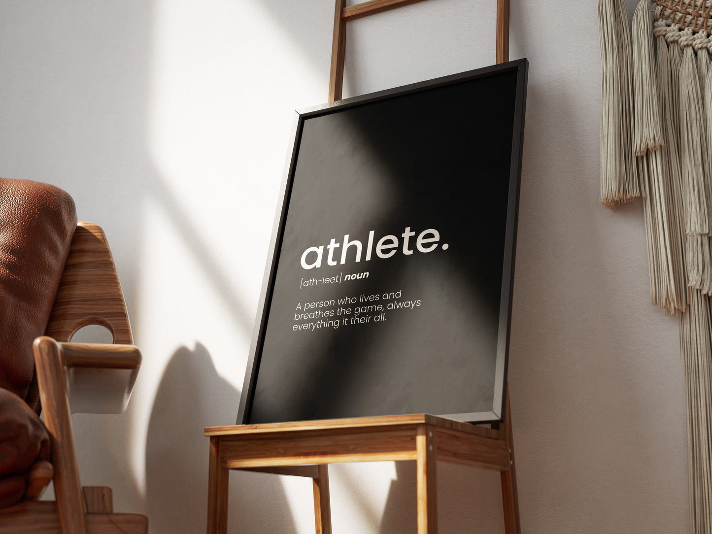 Athlete Word Poster