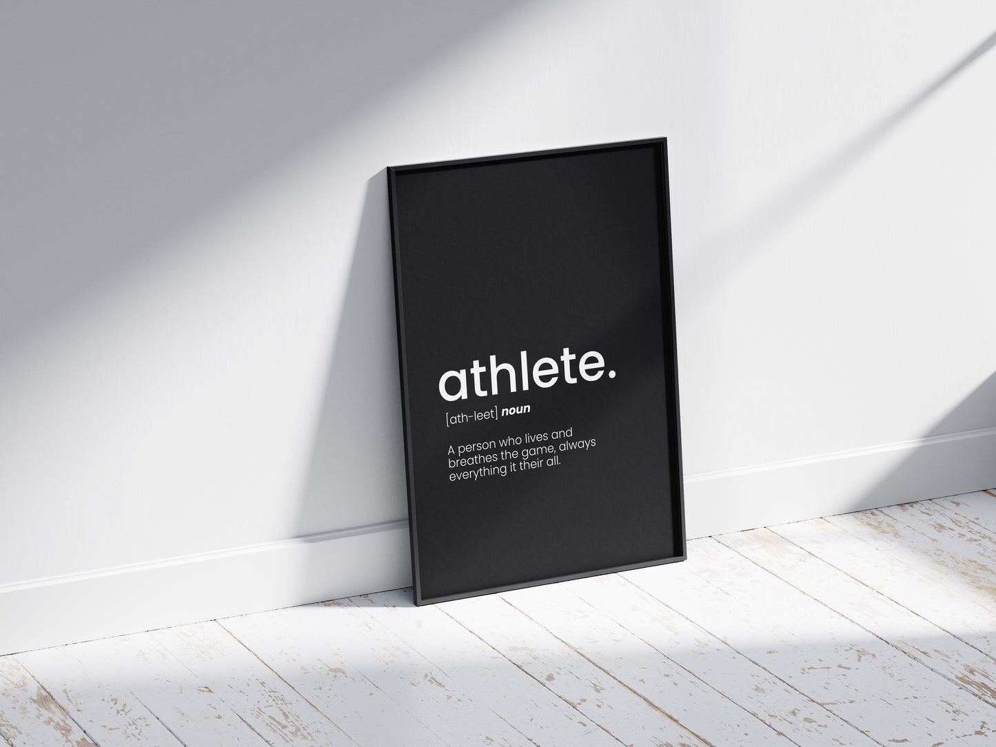 Athlete Word Poster