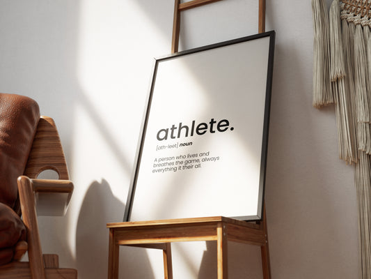 Athlete Word Poster