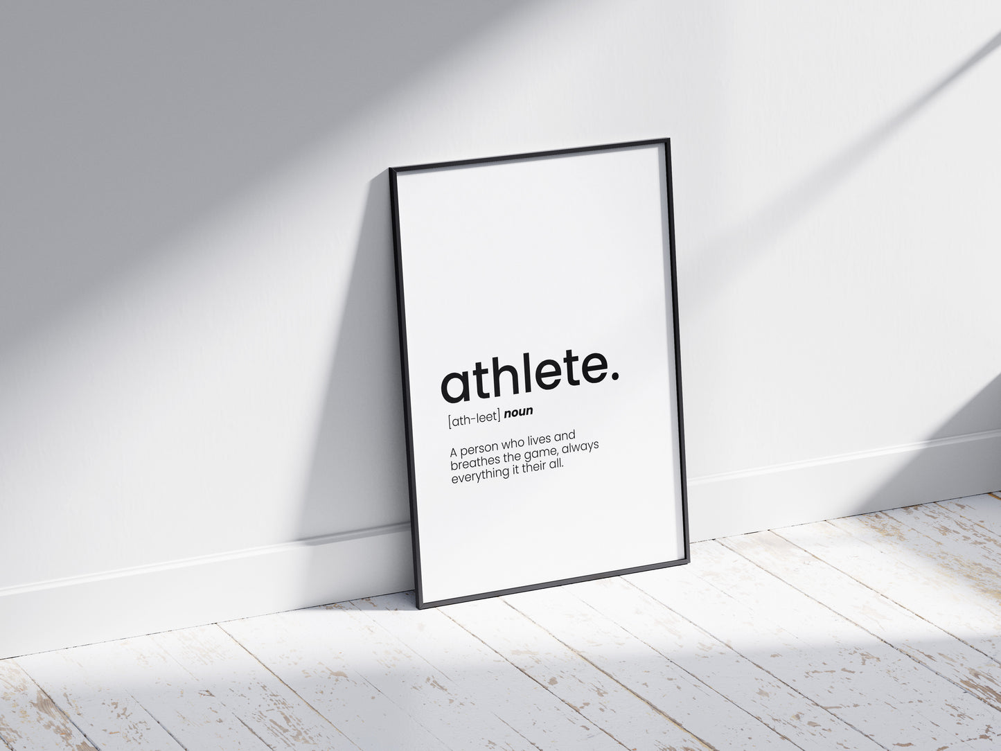 Athlete Word Poster