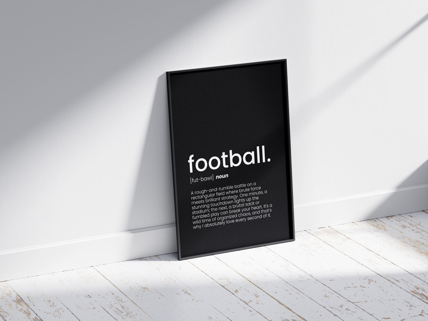 Football Word Poster