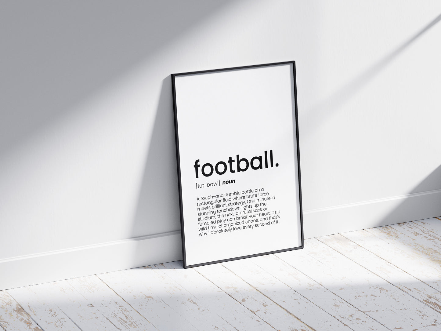 Football Word Poster