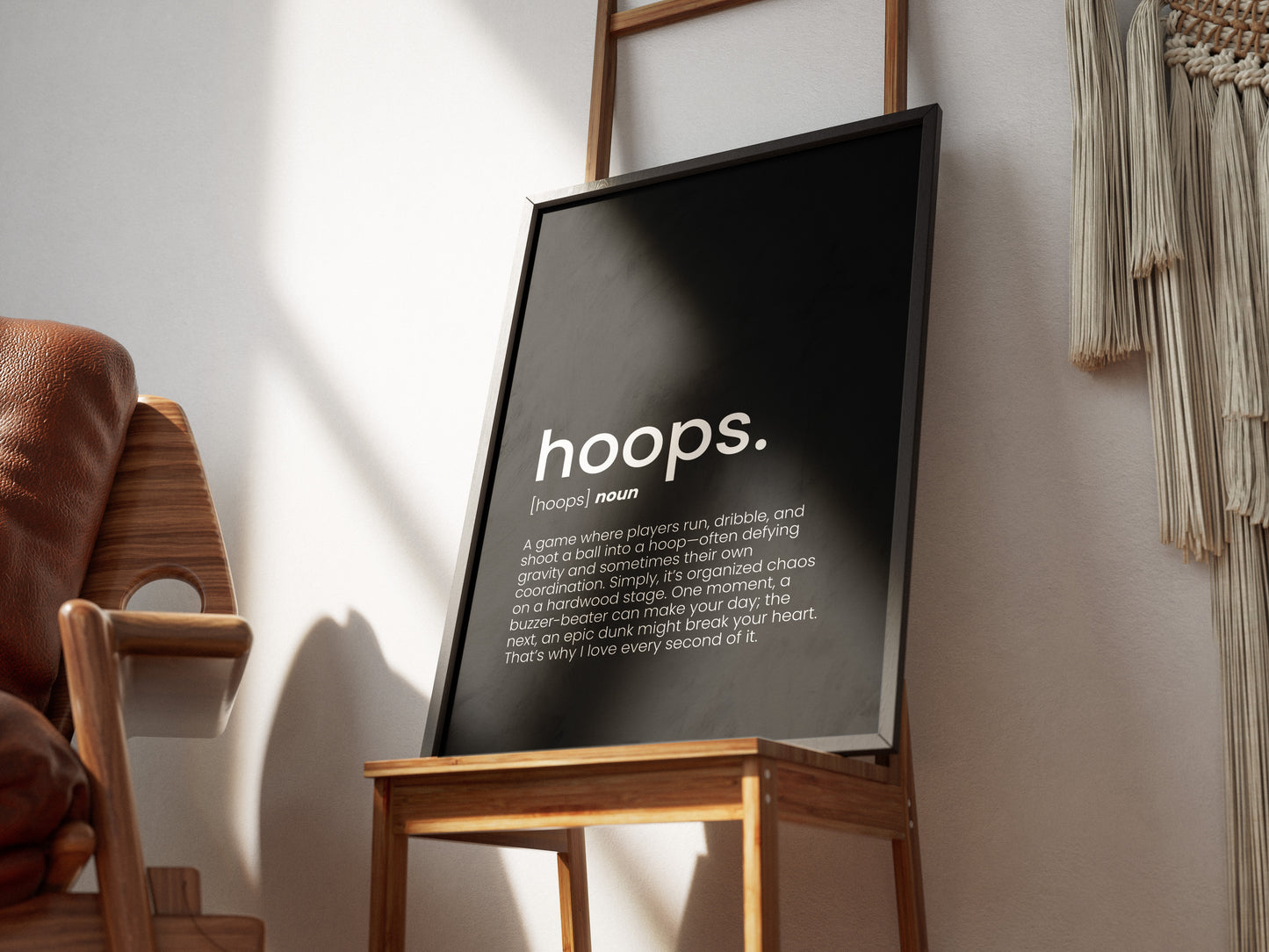 Hoops Word Poster