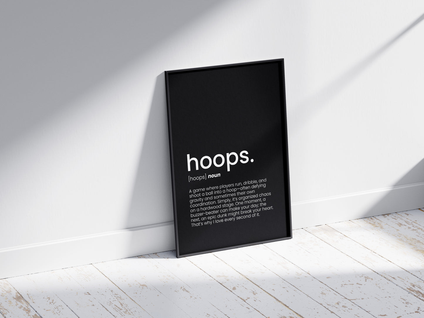 Hoops Word Poster